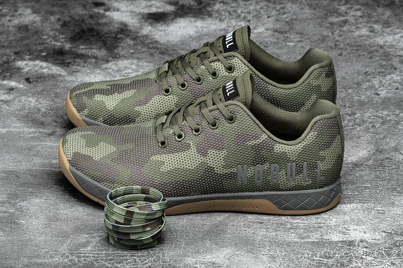 Nobull Forest Camo Men's Trainers Camo | USA F1492D